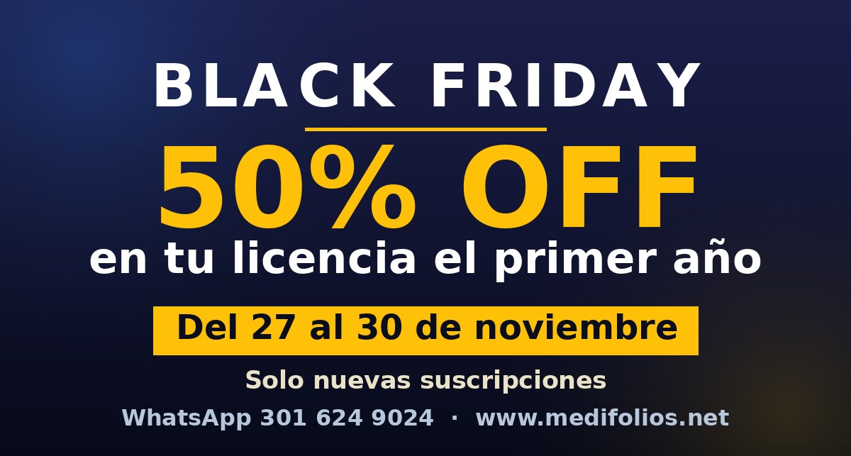 Black Friday Medifolios 2026: 50% de descuento en tu software médico el primer año